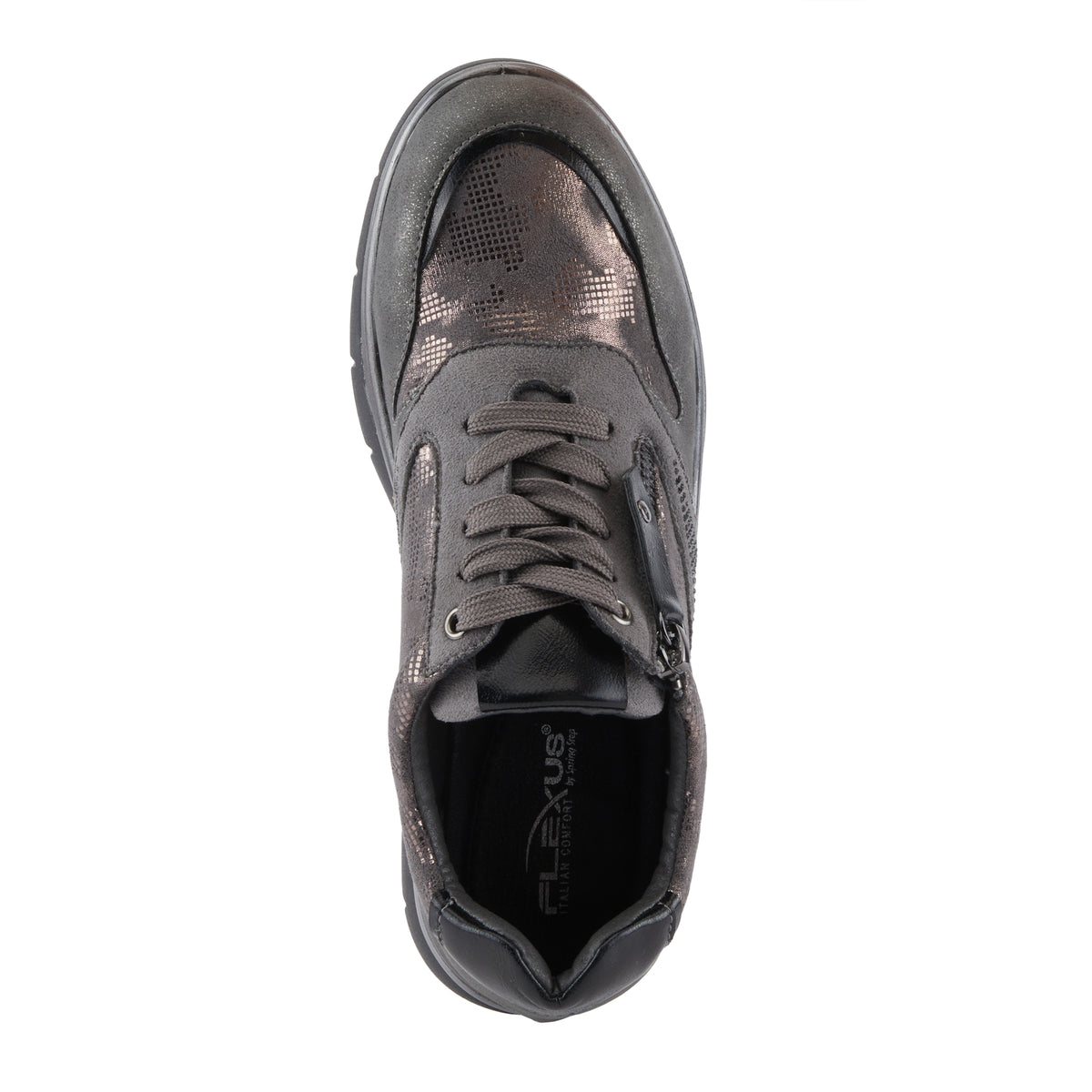 Flexus FLEXUS WYCLEF SNEAKERS sneaker in pewter with flexible sole