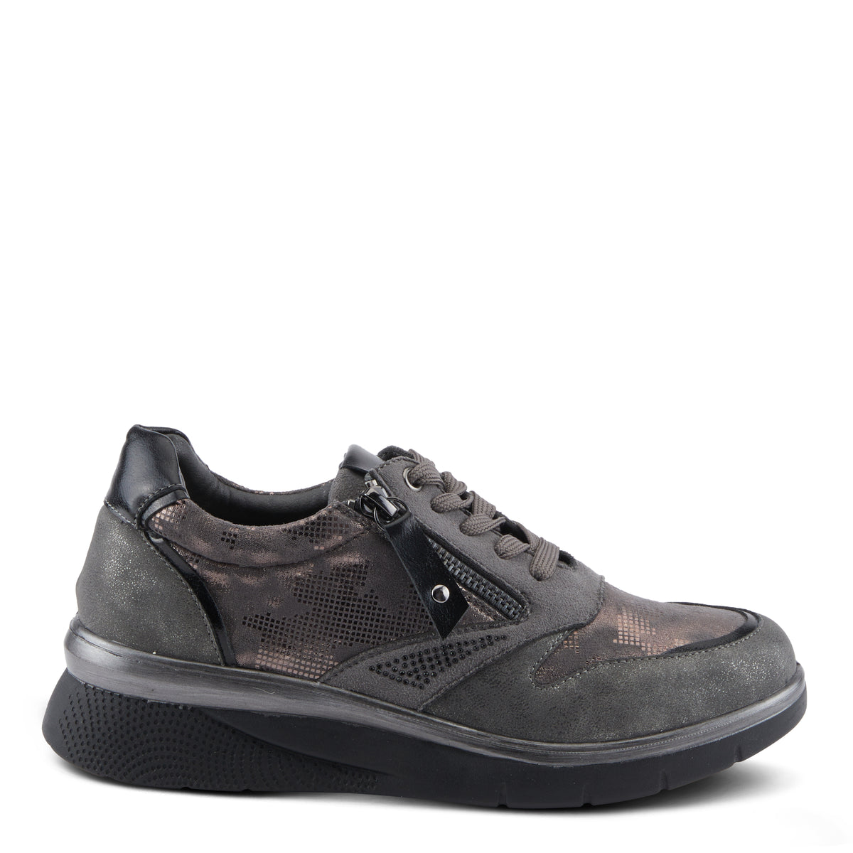 Flexus FLEXUS WYCLEF SNEAKERS sneaker in pewter with flexible sole