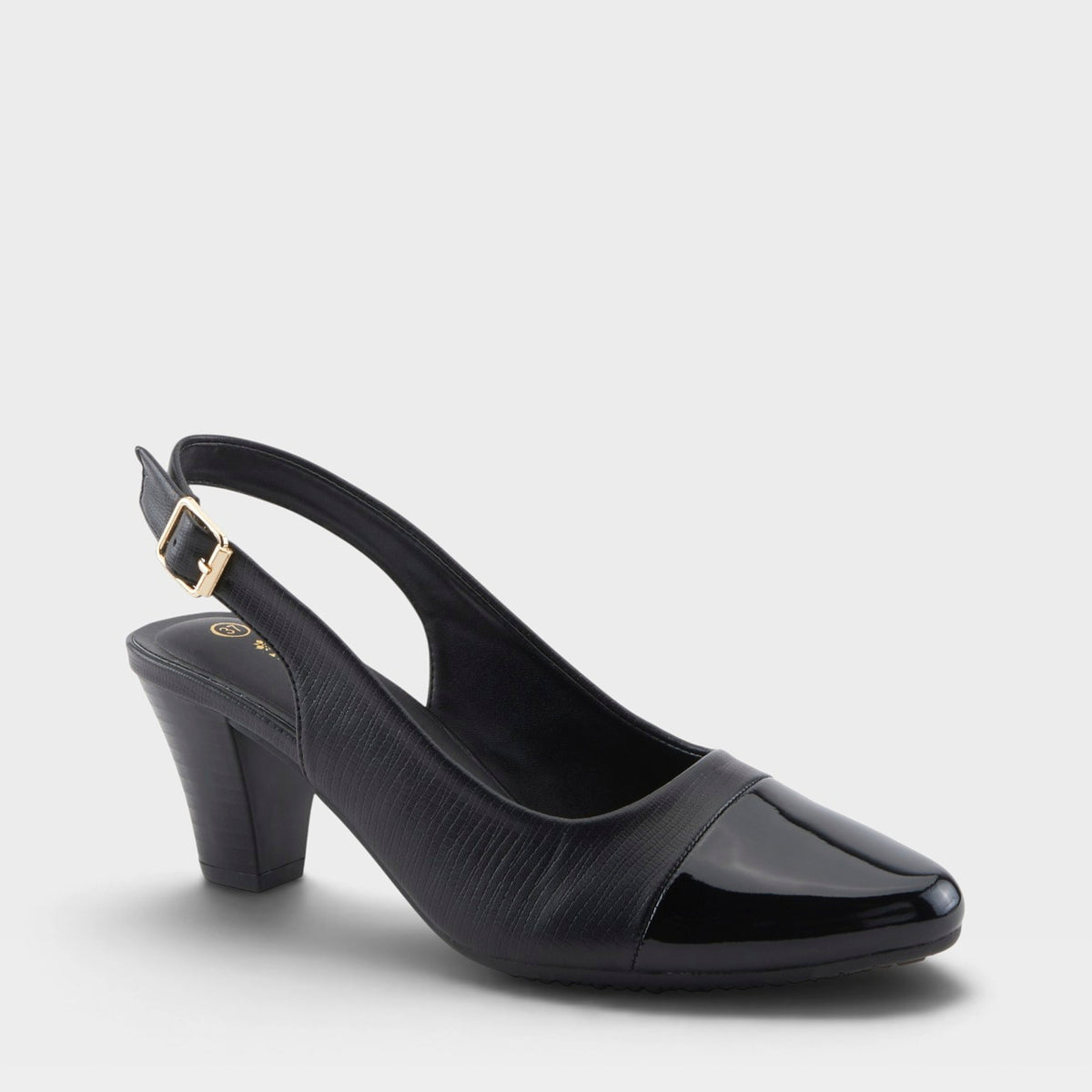 Patrizia Yancy Shoes in Black, front view
