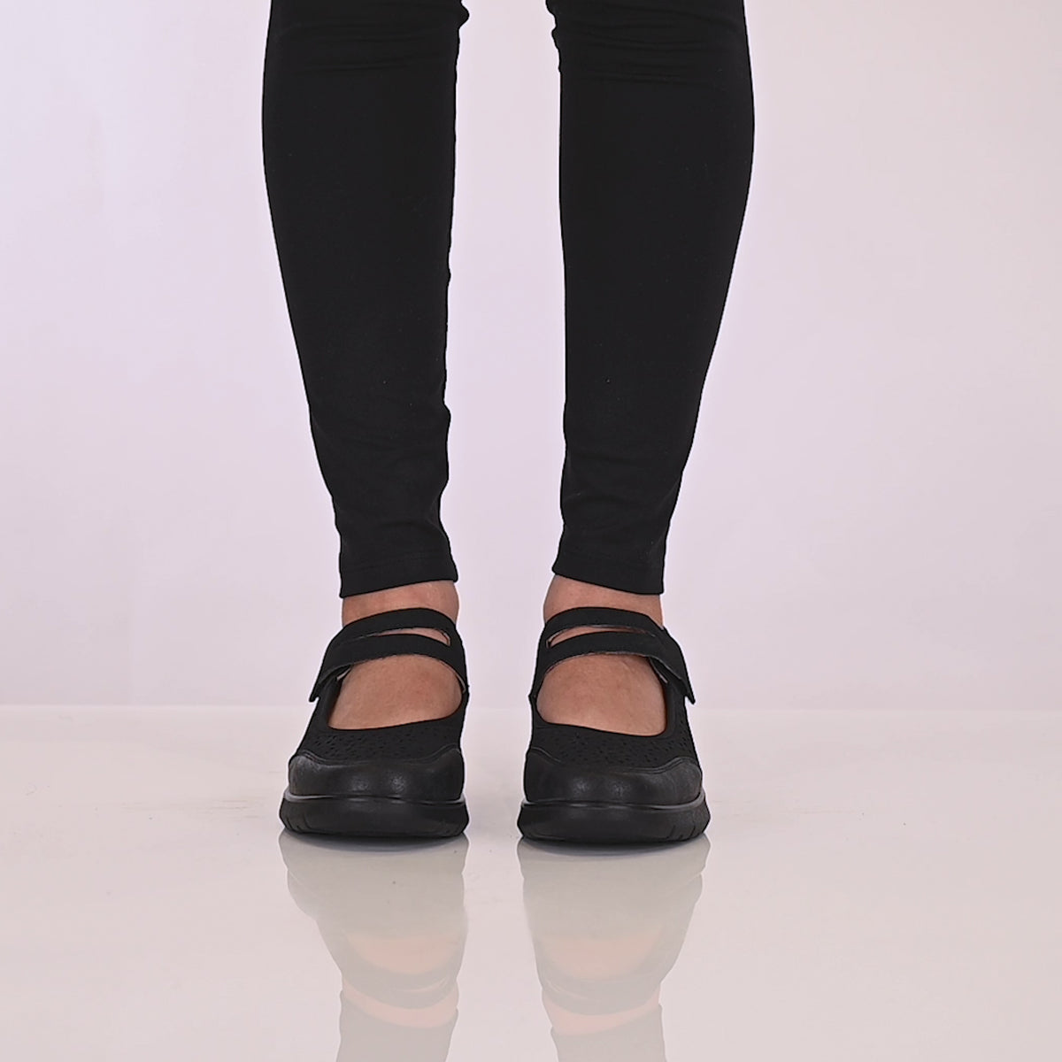 Flexus FLEXUS PENDLETON SHOES comfort shoe in black with flexible sole