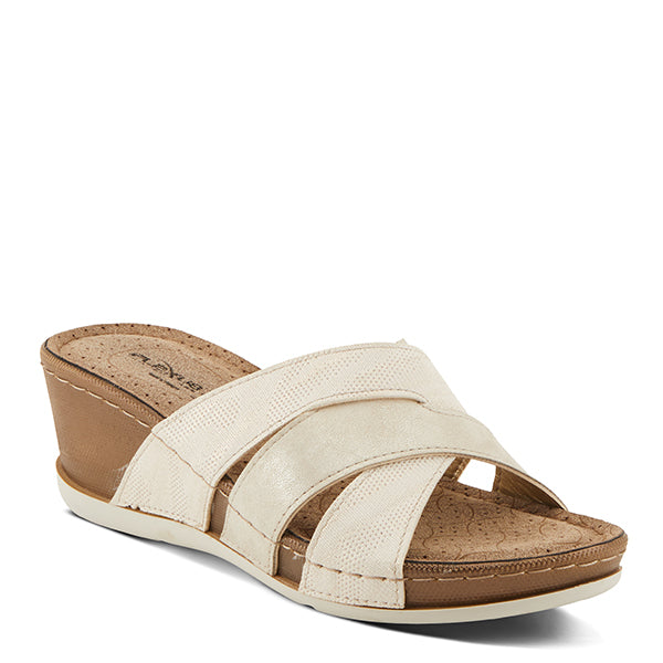 Flexus FLEXUS JOAN SANDAL - 200718 sandal in beige with flexible sole