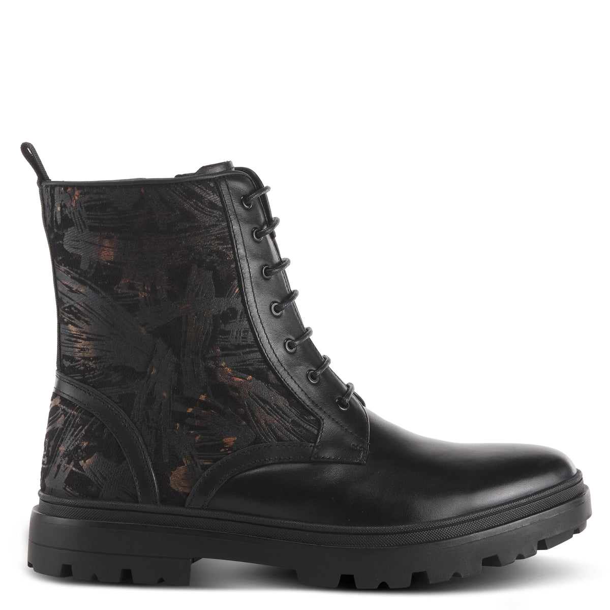 L'Artiste L'ARTISTE MEN AIDEN BOOTIE boot in black with handcrafted leather design