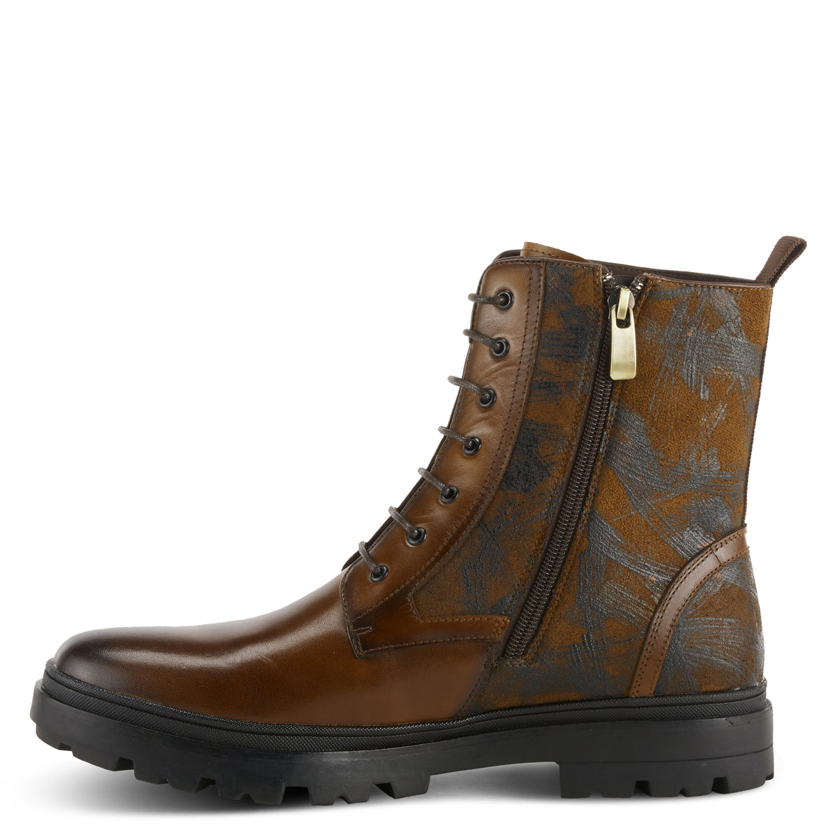 L'Artiste L'ARTISTE MEN AIDEN BOOTIE boot in camel with handcrafted leather design