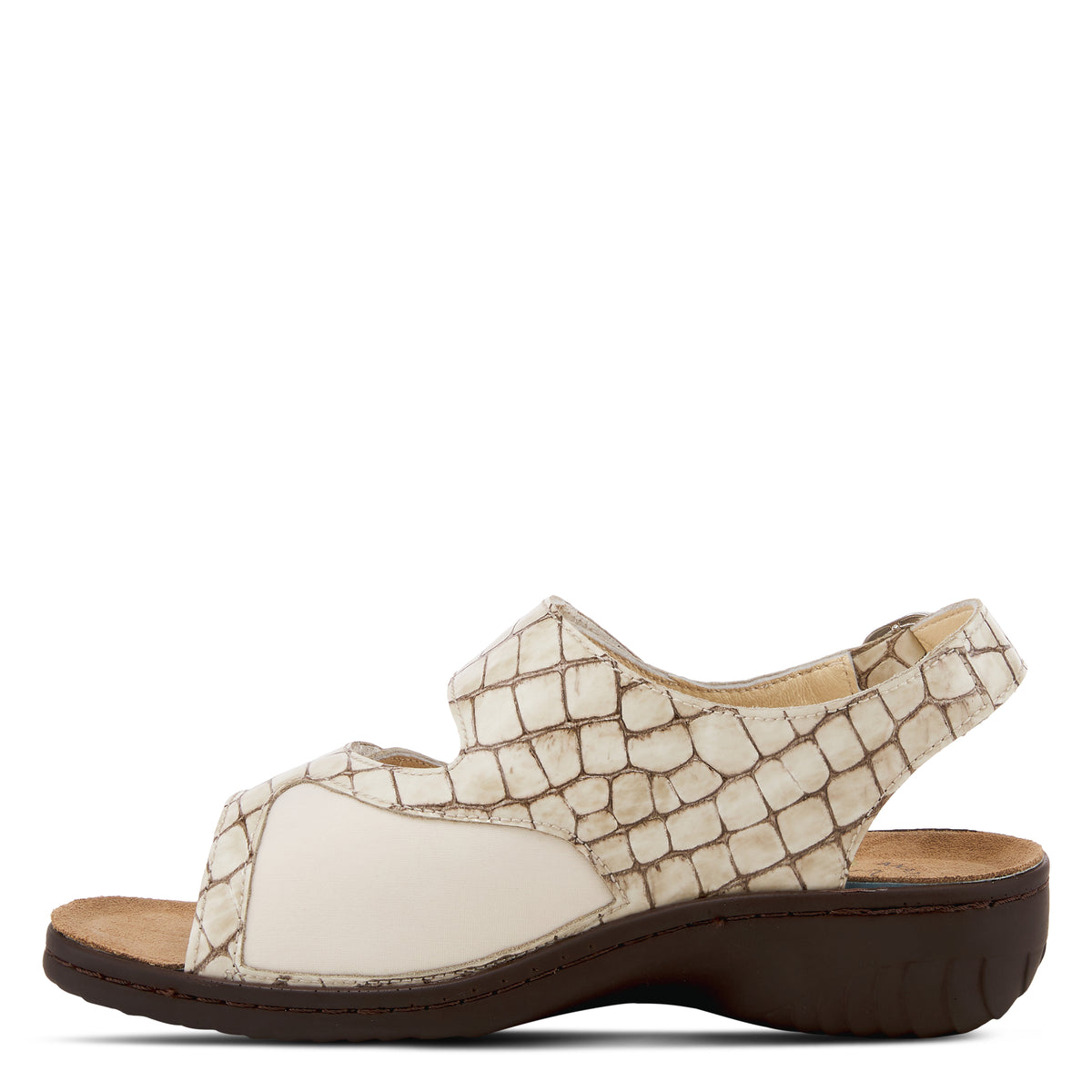 Flexus FLEXUS AKSAMALA SLINGBACK SANDAL sandal in beige patent with flexible sole