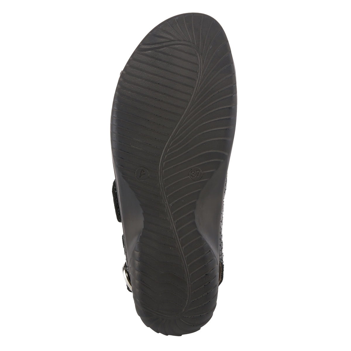 Flexus FLEXUS AKSAMALA SLINGBACK SANDAL sandal in black patent with flexible sole