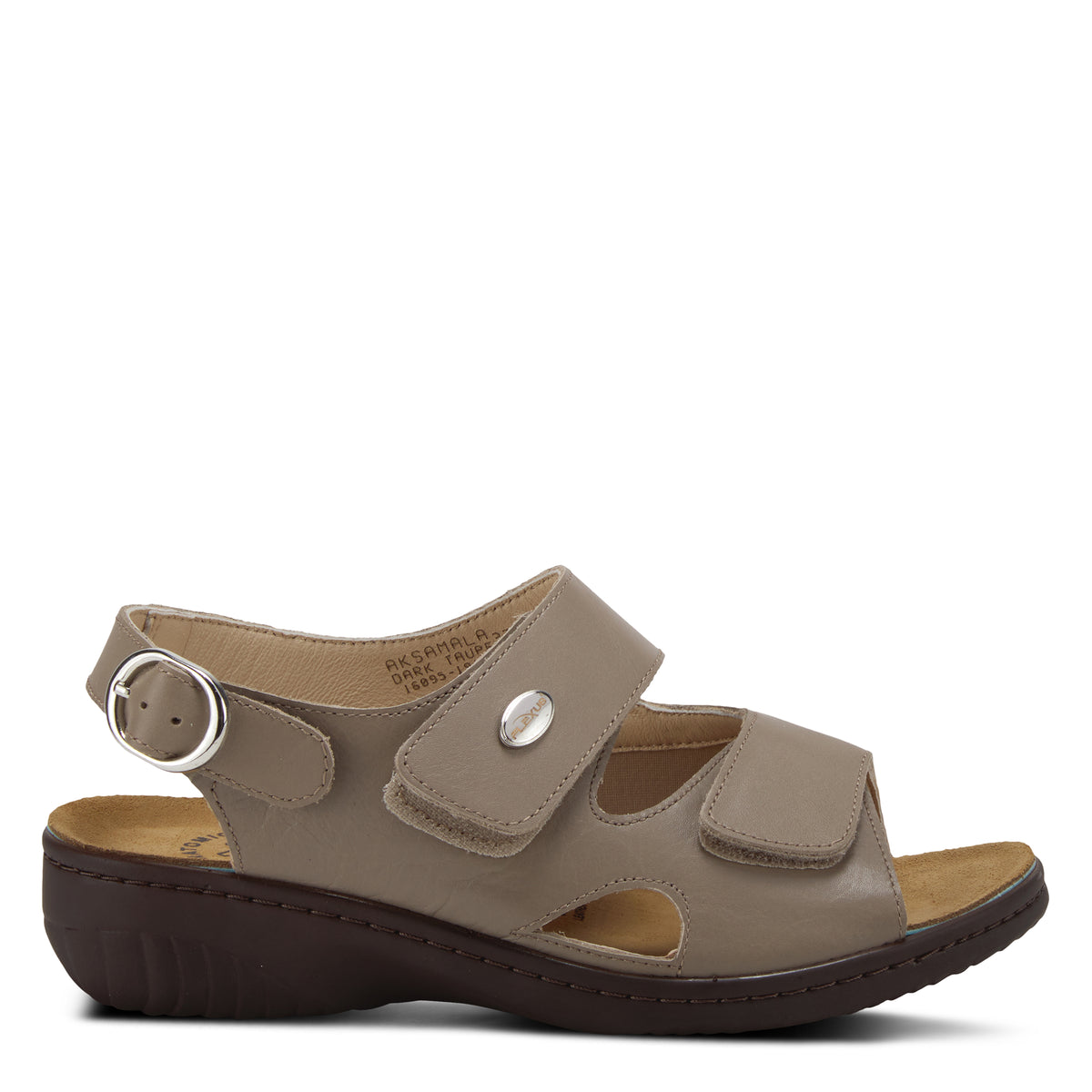 Flexus FLEXUS AKSAMALA SLINGBACK SANDAL sandal in dark taupe with flexible sole