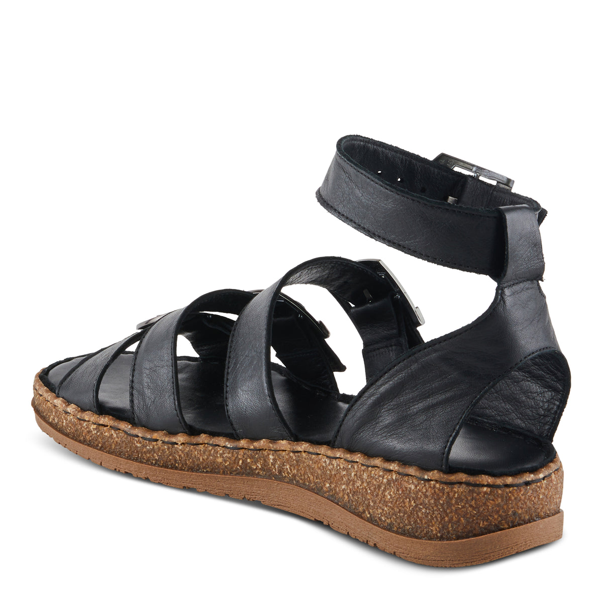 Spring Step SPRING STEP ALEXCIA SANDALS sandal in black with comfortable everyday design