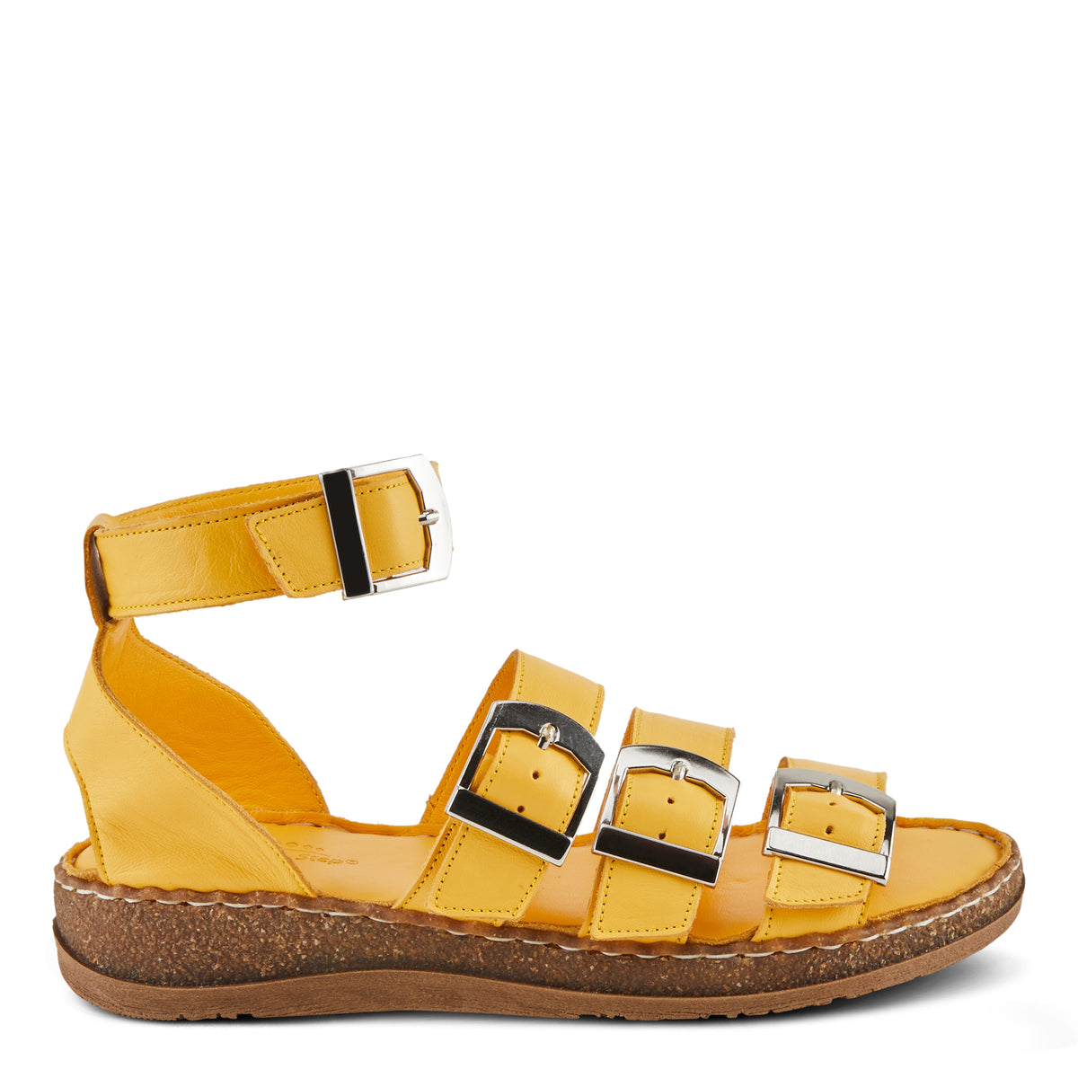 Spring Step SPRING STEP ALEXCIA SANDALS sandal in yellow with comfortable everyday design