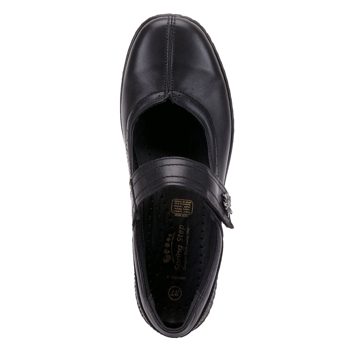 Spring Step SPRING STEP AMPARO SHOES shoe in black with comfortable everyday design