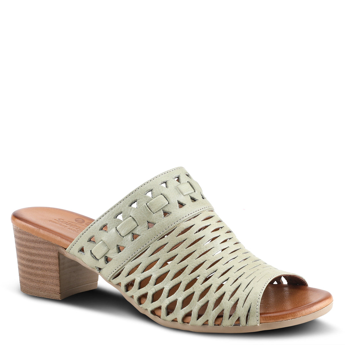 Spring Step SPRING STEP ANIKA SLIDE SANDALS sandal in olive green with comfortable everyday design