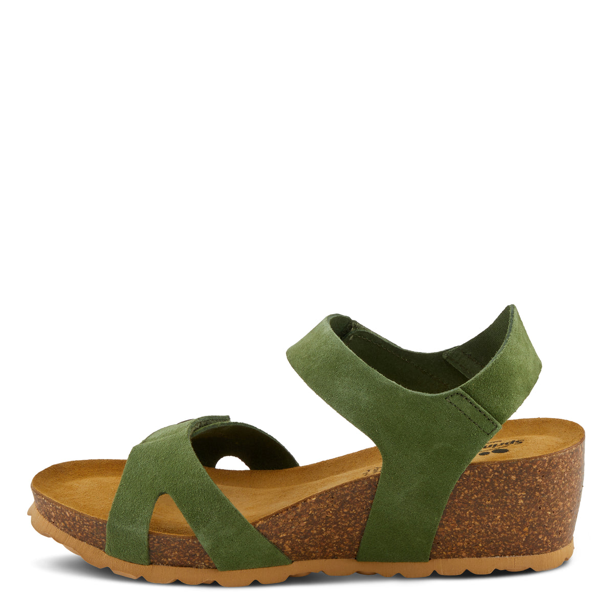 Spring Step SPRING STEP BABYBELL SANDALS sandal in green suede with comfortable everyday design
