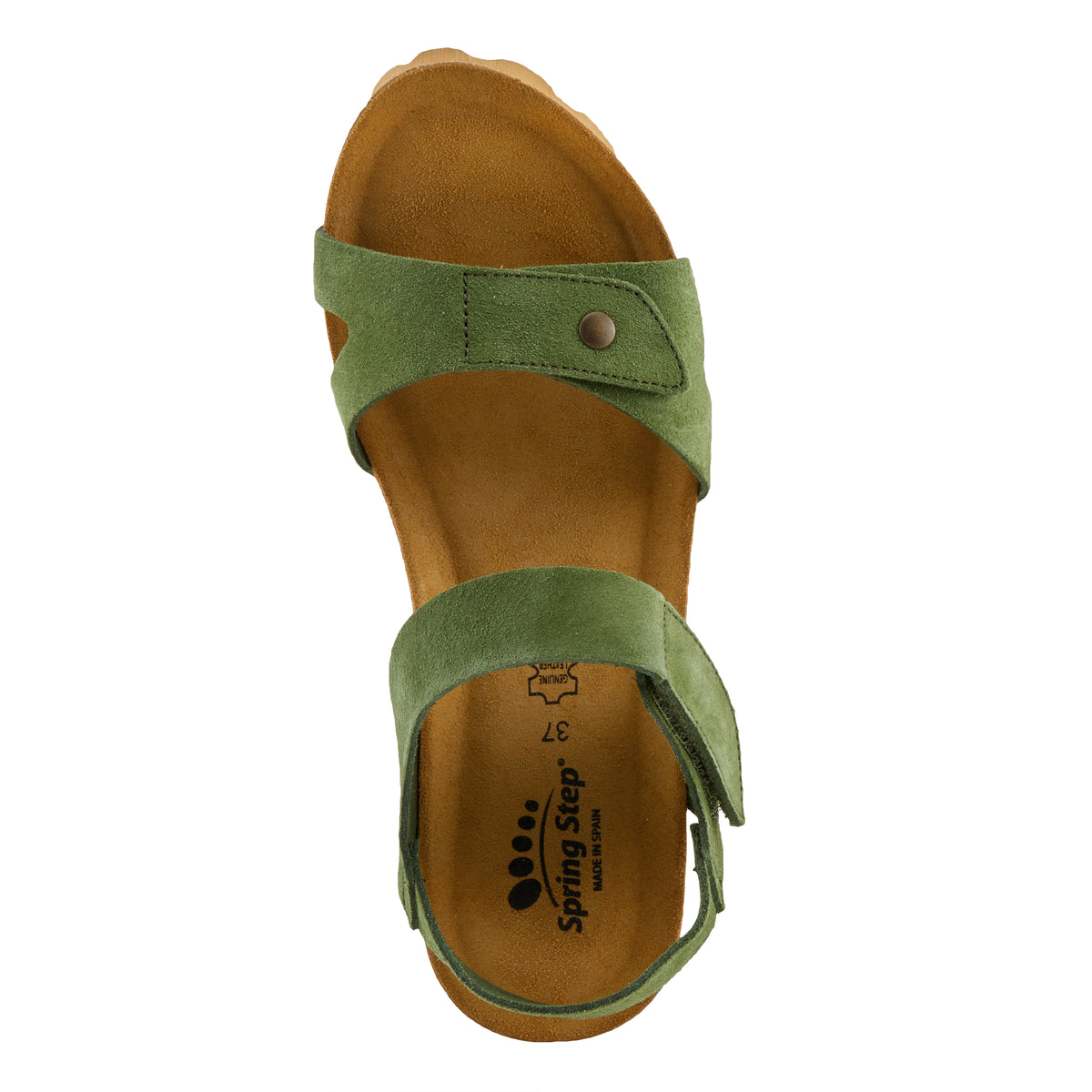 Spring Step SPRING STEP BABYBELL SANDALS sandal in green suede with comfortable everyday design