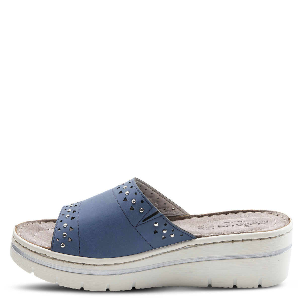 Flexus FLEXUS BASIE SLIDE SANDALS sandal in navy with flexible sole