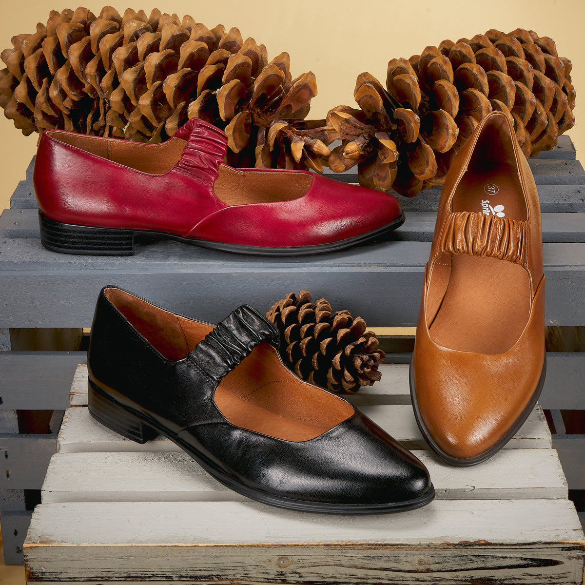 Spring Step Spring Step BIENVILLE Shoes shoe in black with comfortable everyday design