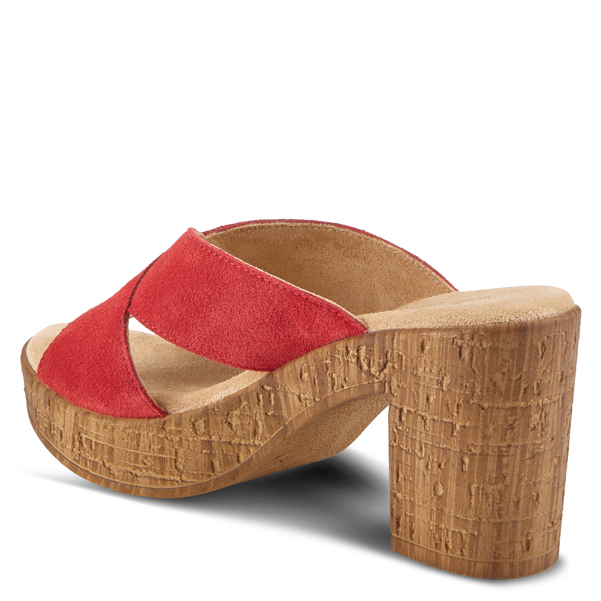 Spring Step SPRING STEP BLANCHAR SANDALS sandal in red suede with comfortable everyday design