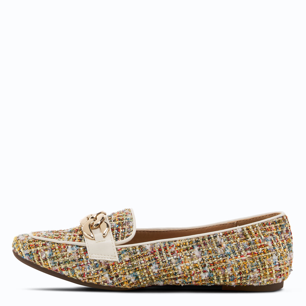Patrizia PATRIZIA BOUCLE LOAFERS fashion shoe in gold multi with stylish fashion design