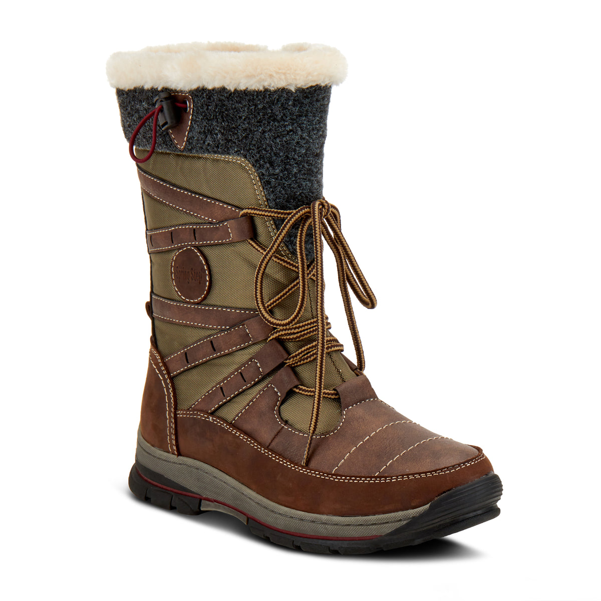 Spring Step SPRING STEP BRURR BOOTS boot in brown multi with comfortable everyday design