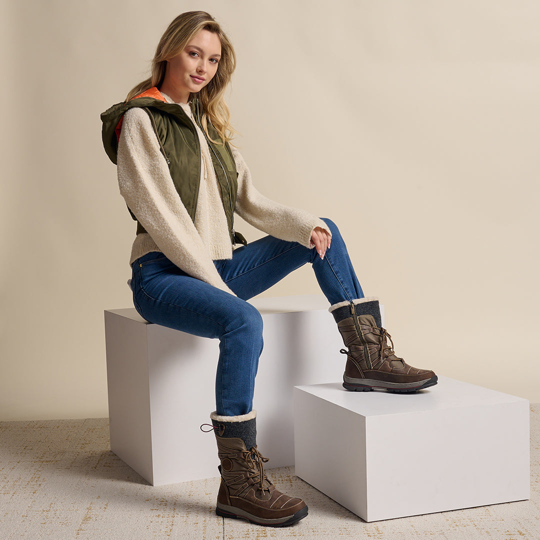 Spring Step SPRING STEP BRURR BOOTS boot in brown multi with comfortable everyday design