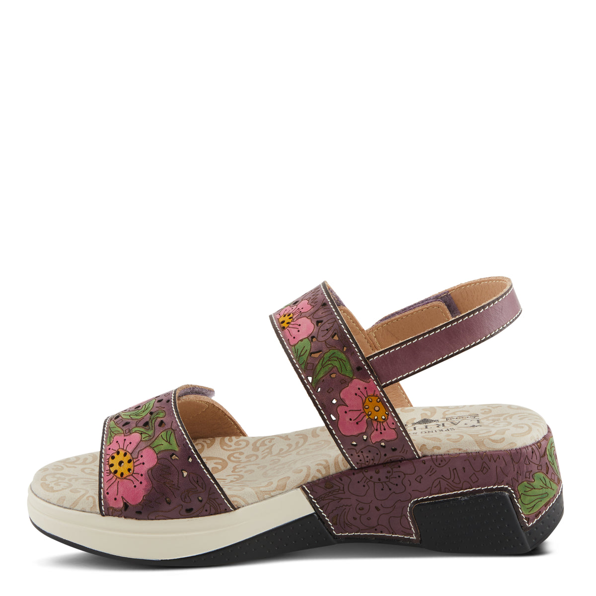 L'Artiste L'ARTISTE CAITLINA SANDALS sandal in blue multi with handcrafted leather design