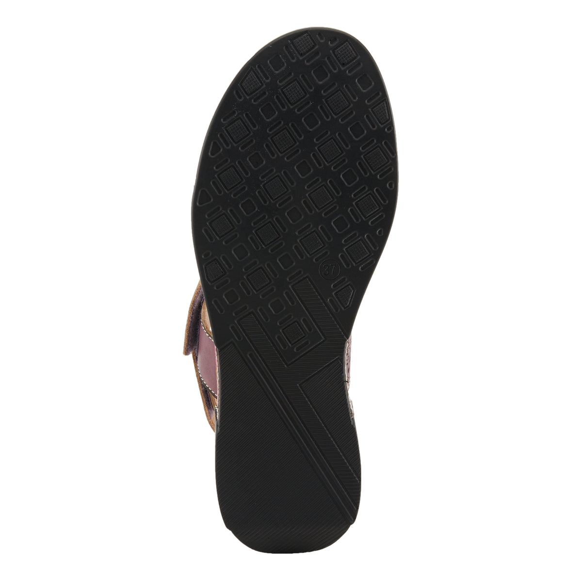 L'Artiste L'ARTISTE CAITLINA SANDALS sandal in plum multi with handcrafted leather design