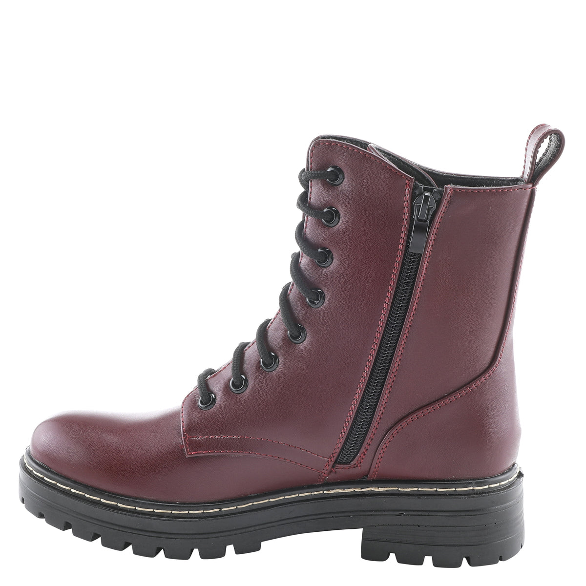 Flexus FLEXUS CALLANT MID CALF BOOTS boot in bordeaux with flexible sole