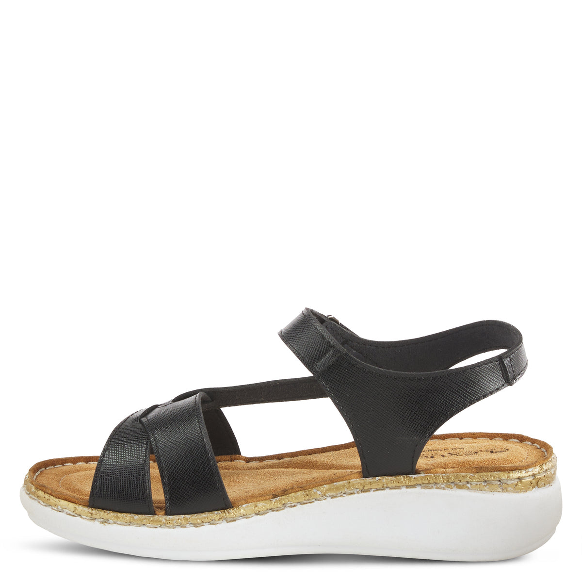 Flexus FLEXUS CHAMBRIA SANDAL sandal in black with flexible sole