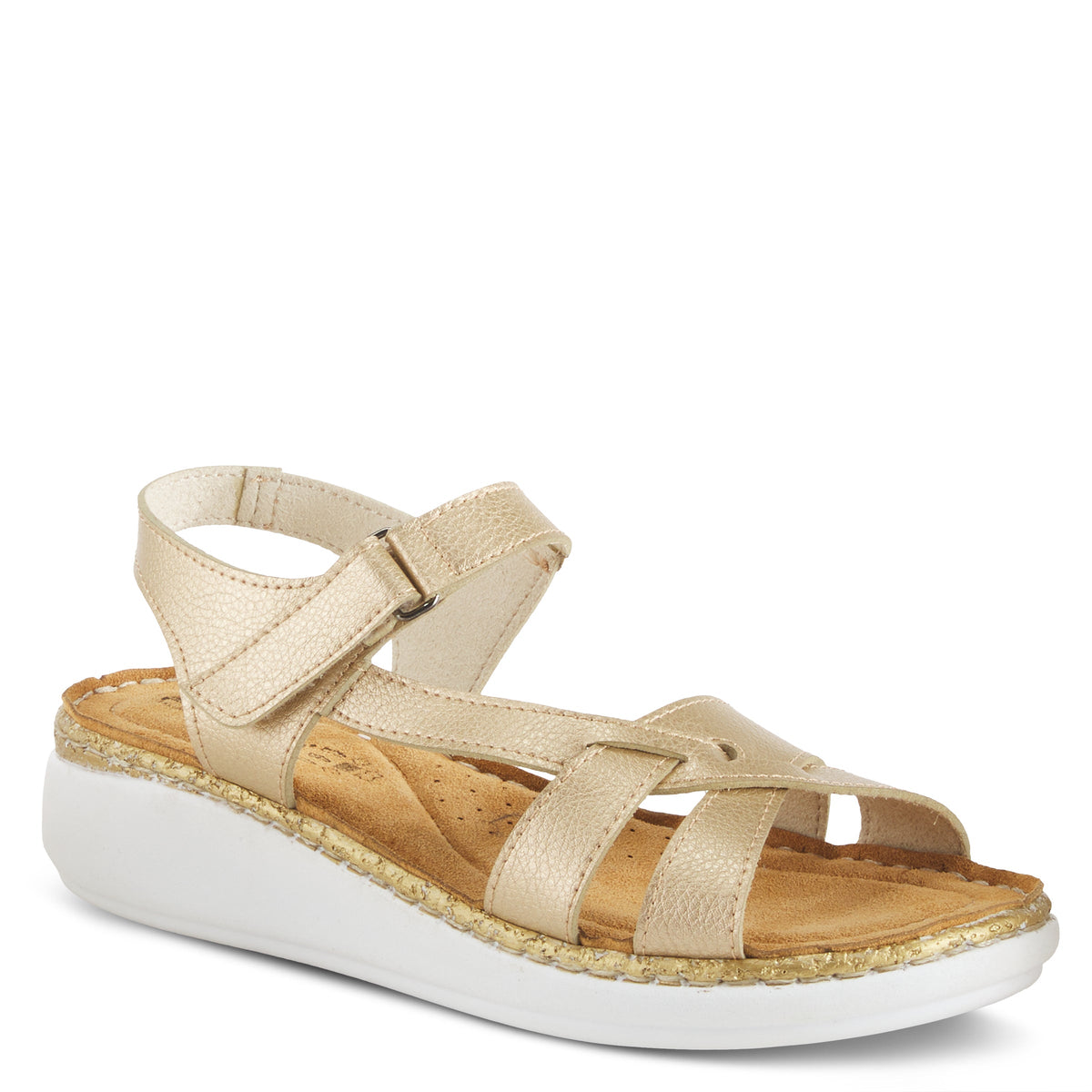 Flexus FLEXUS CHAMBRIA SANDAL sandal in gold with flexible sole