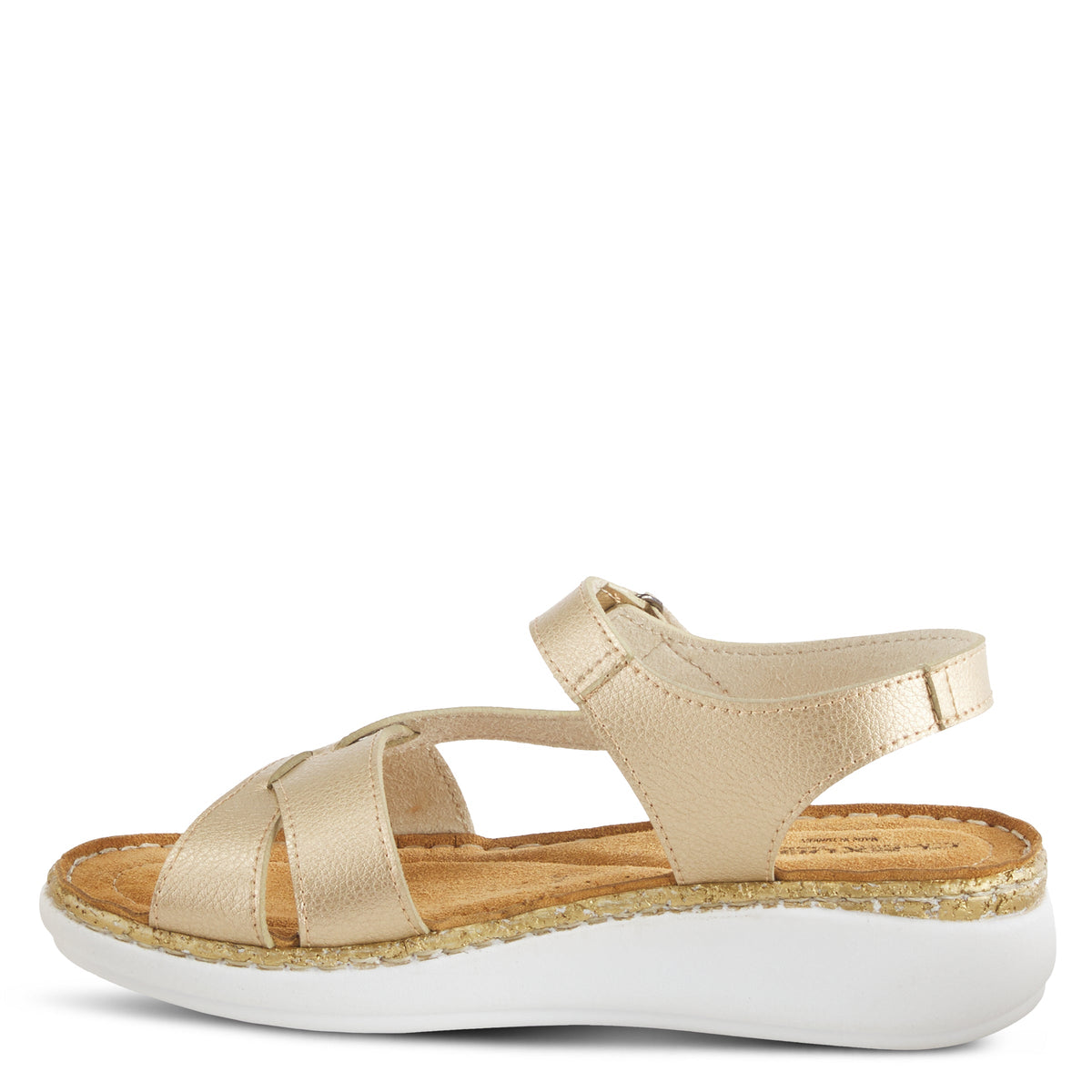 Flexus FLEXUS CHAMBRIA SANDAL sandal in gold with flexible sole