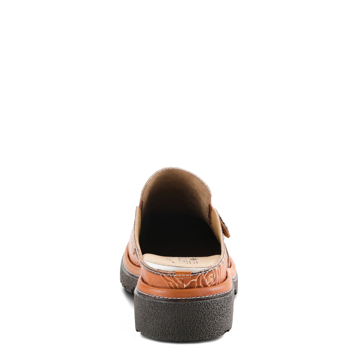 L'Artiste L'ARTISTE COMFICUTE MULES shoe in camel multi with handcrafted leather design
