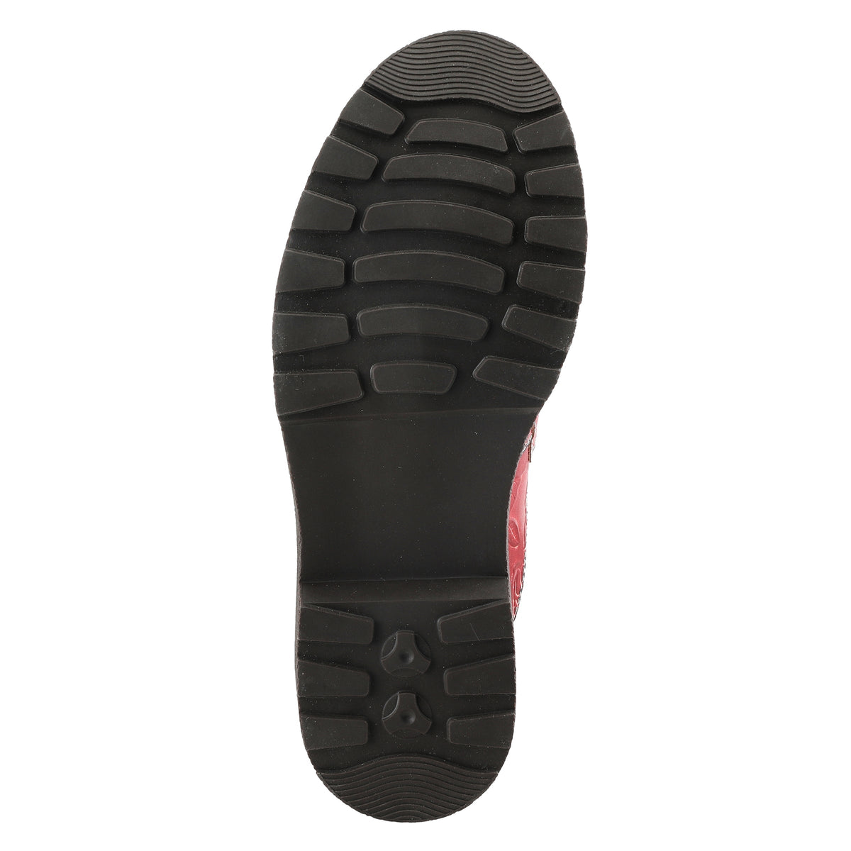 L'Artiste L'ARTISTE COMFICUTE MULES shoe in red multi with handcrafted leather design