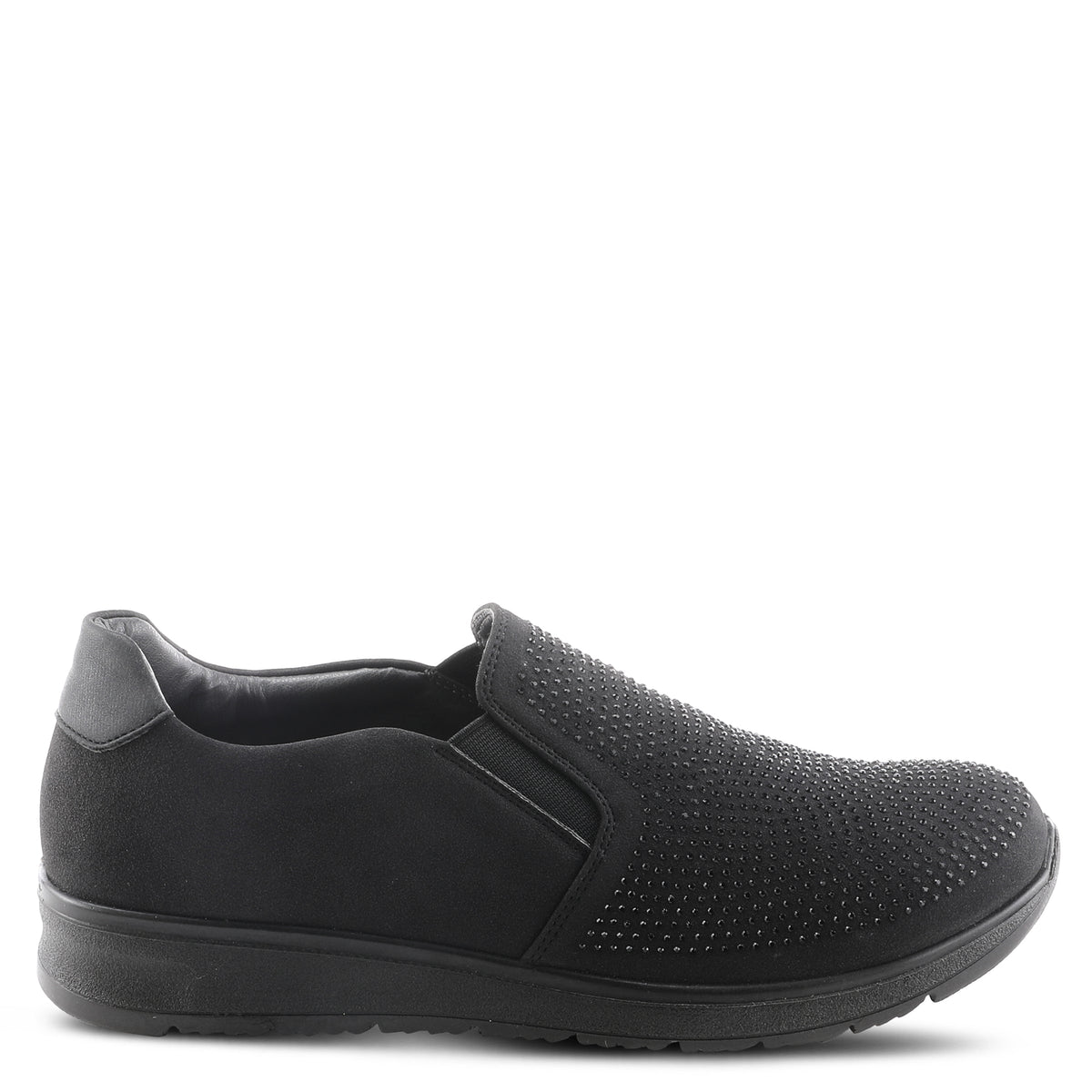 Flexus FLEXUS CONEFLOWER SLIP-ON SHOES comfort shoe in black with flexible sole