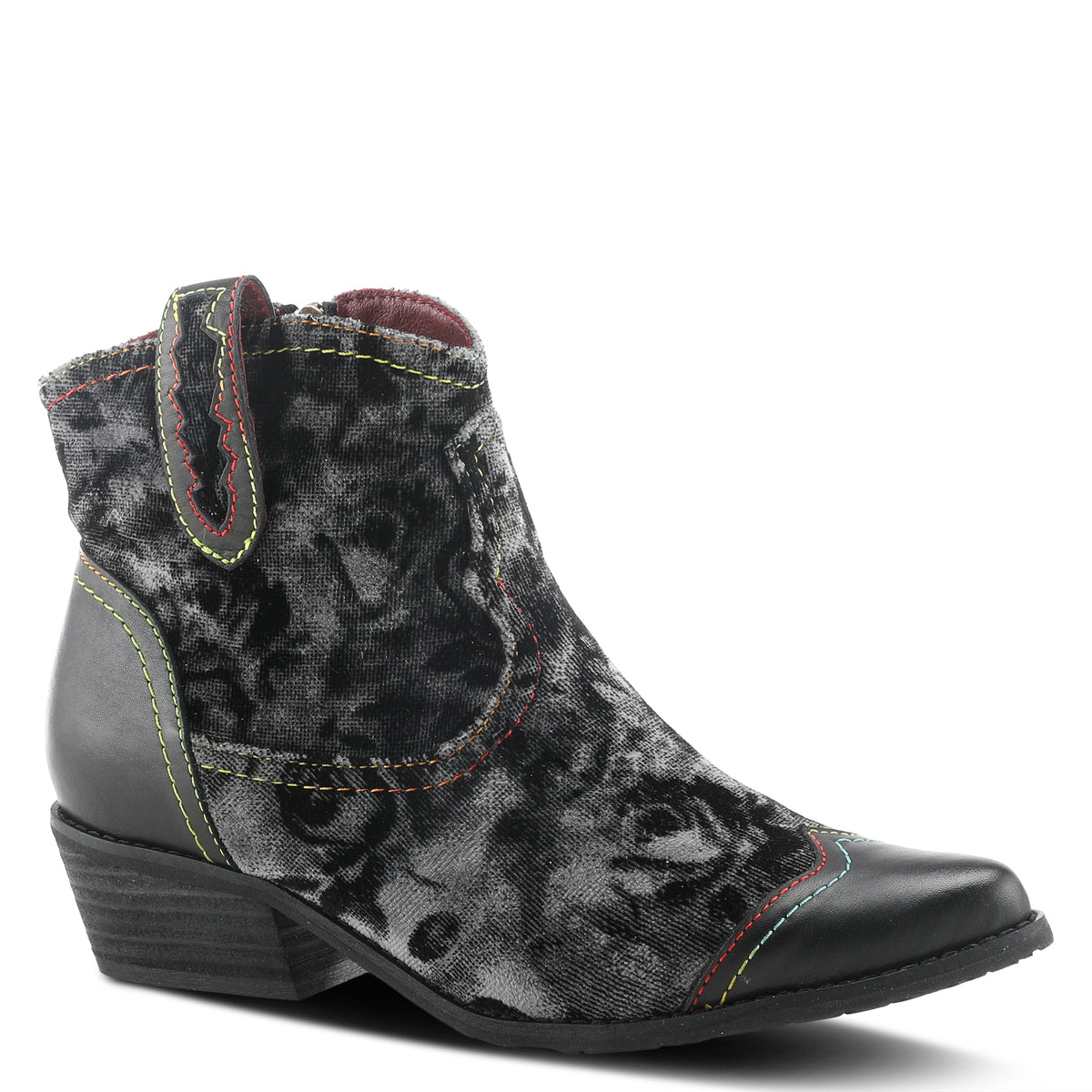 L'Artiste L'ARTISTE COUNTRYPOP BOOTS boot in black multi with handcrafted leather design