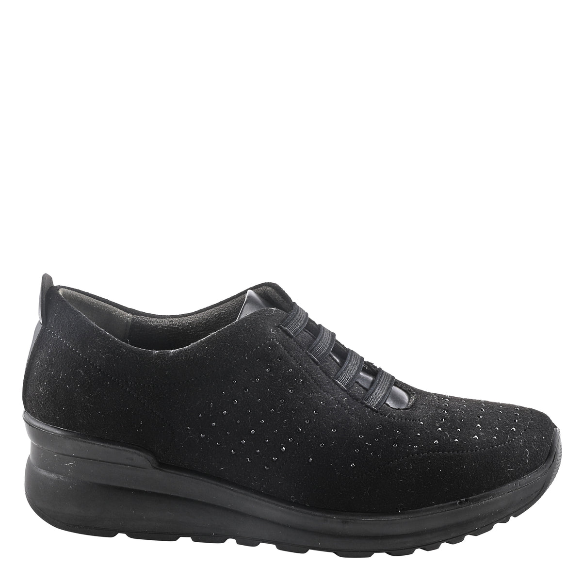 Flexus FLEXUS ECLIPSA LOAFER SLIP-ON SHOES loafer in black with flexible sole