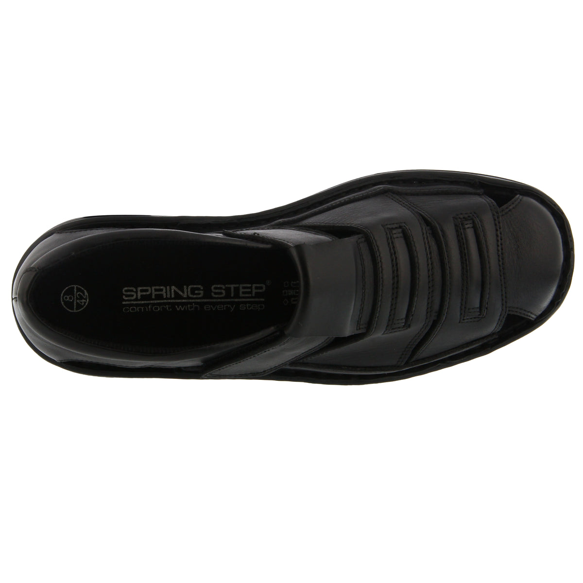 Spring Step SPRING STEP MEN EDVARD MEN'S SLIP-ON SHOE shoe in black with comfortable everyday design