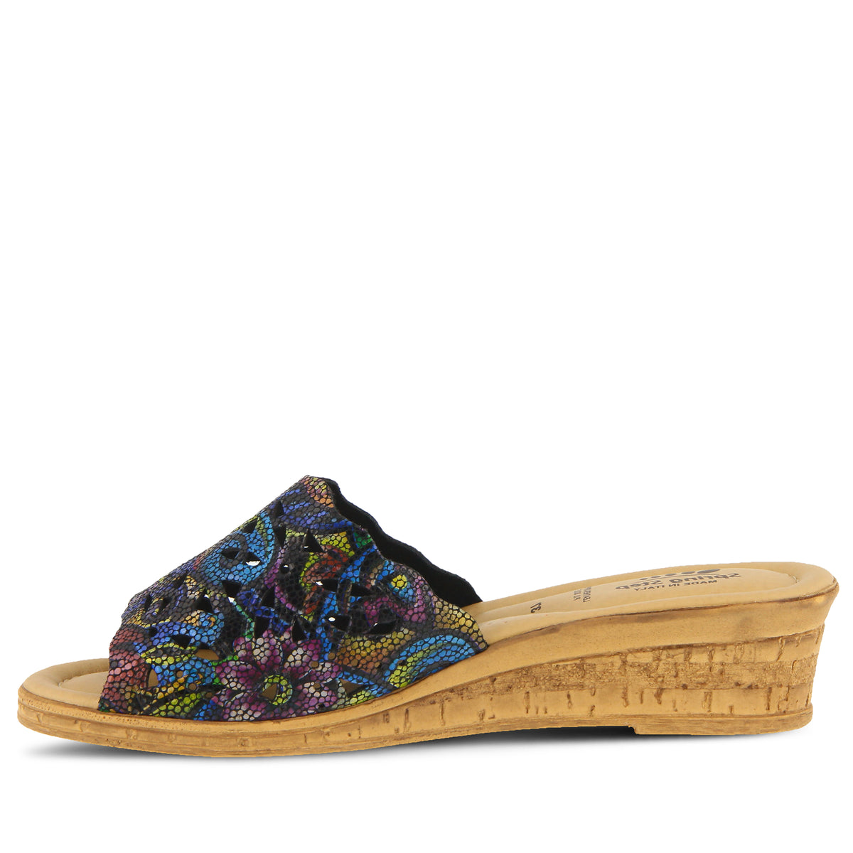 Spring Step SPRING STEP ESTELLA SLIDE SANDAL sandal in white multi with comfortable everyday design