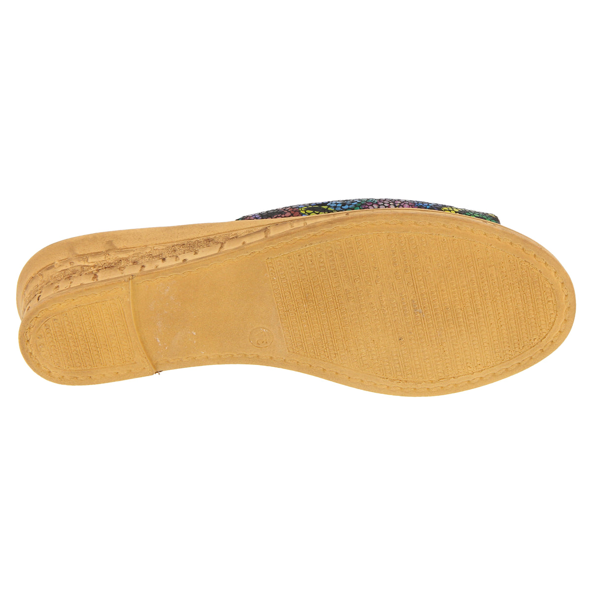 Spring Step SPRING STEP ESTELLA SLIDE SANDAL sandal in black multi with comfortable everyday design