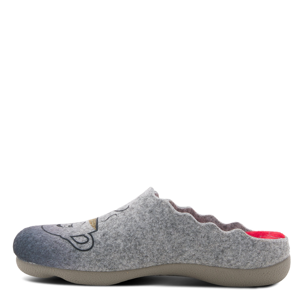 Flexus FLEXUS FAV SLIPPER comfort shoe in grey with flexible sole