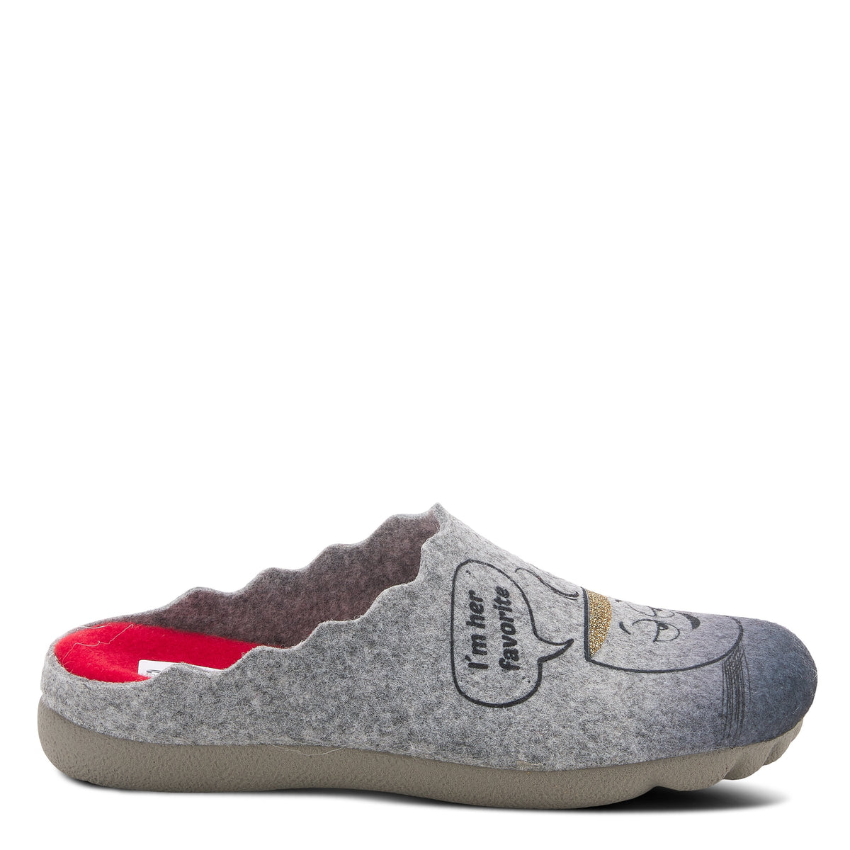 Flexus FLEXUS FAV SLIPPER comfort shoe in grey with flexible sole