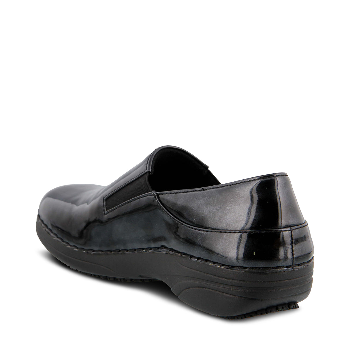 Spring Step Professional SPRING STEP PROFESSIONAL FERRARA-FOG SLIP-ON SHOE slip-on shoe in black patent with slip-resistant outsole