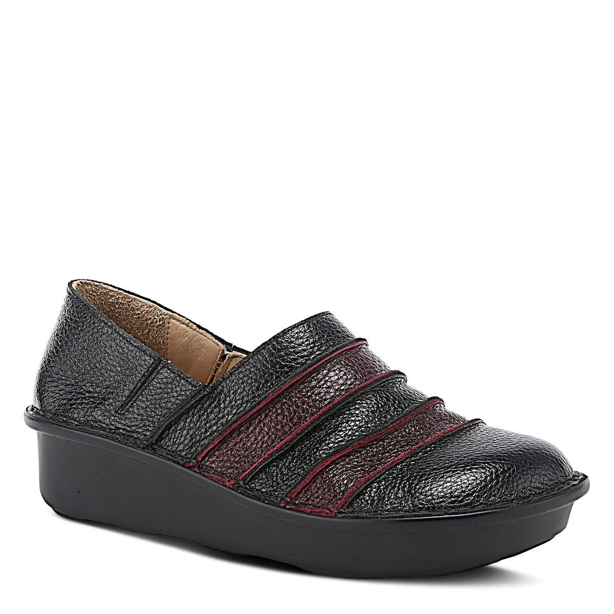 Spring Step SPRING STEP FIREFLY SLIP-ON SHOE shoe in black multi with comfortable everyday design