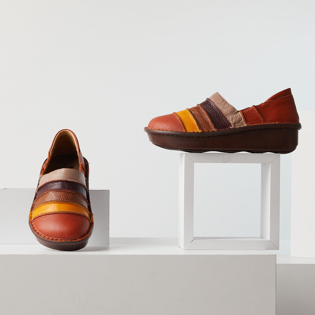 Spring Step SPRING STEP FIREFLY SLIP-ON SHOE shoe in camel multi with comfortable everyday design