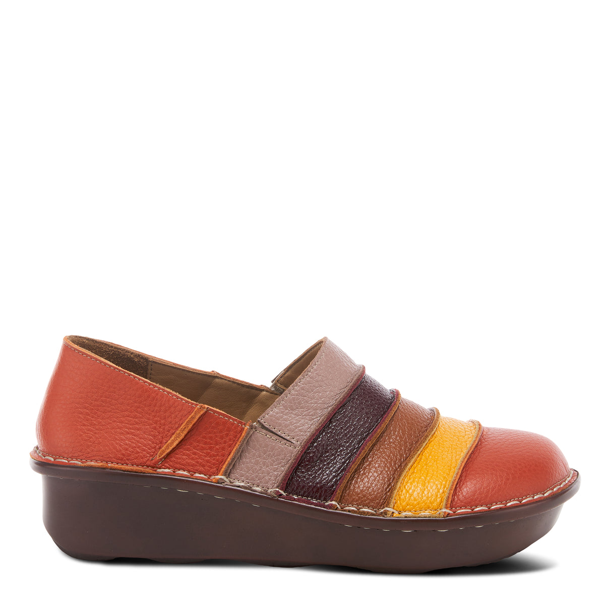 Spring Step SPRING STEP FIREFLY SLIP-ON SHOE shoe in camel multi with comfortable everyday design