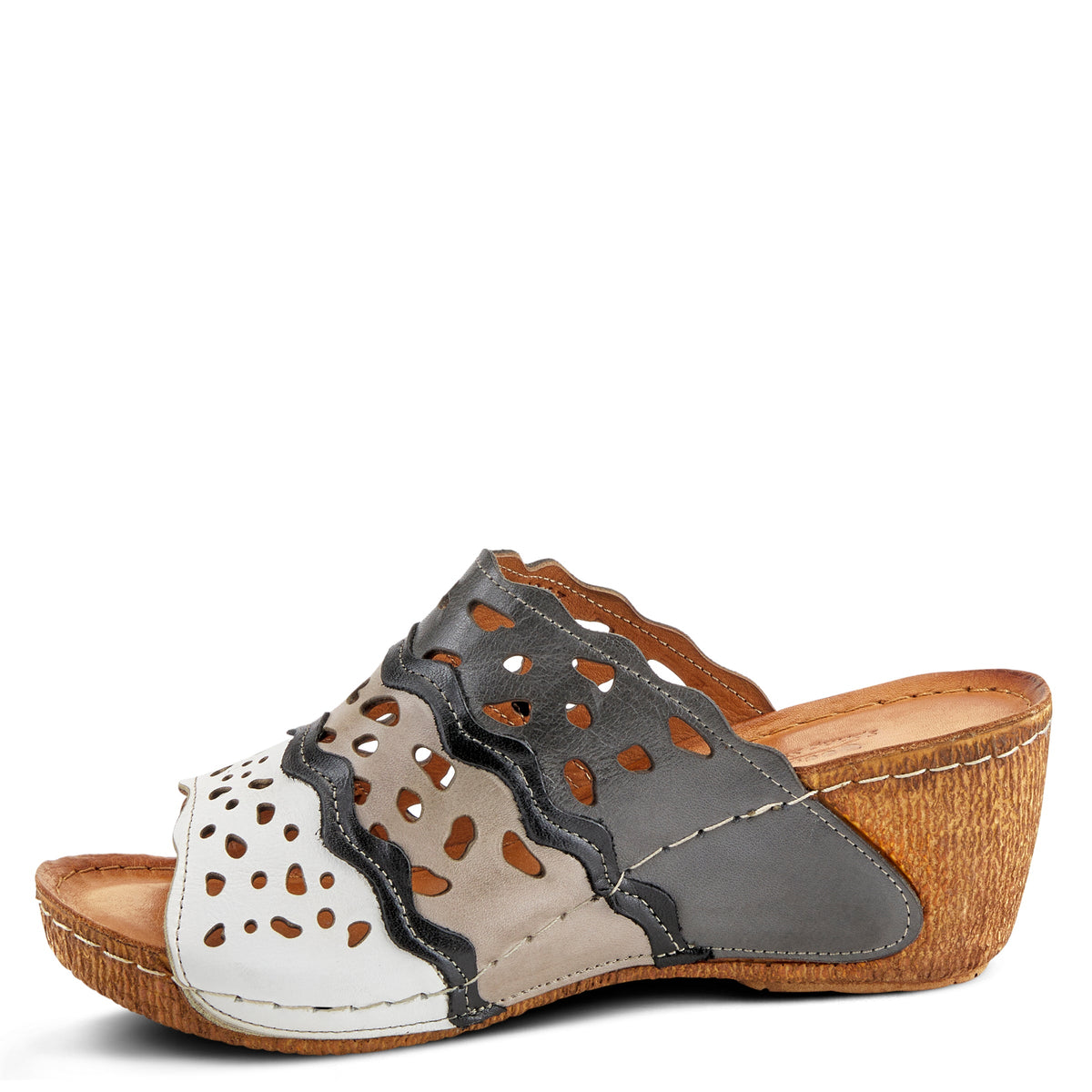 Spring Step SPRING STEP FOOTY SANDAL sandal in grey multi with comfortable everyday design