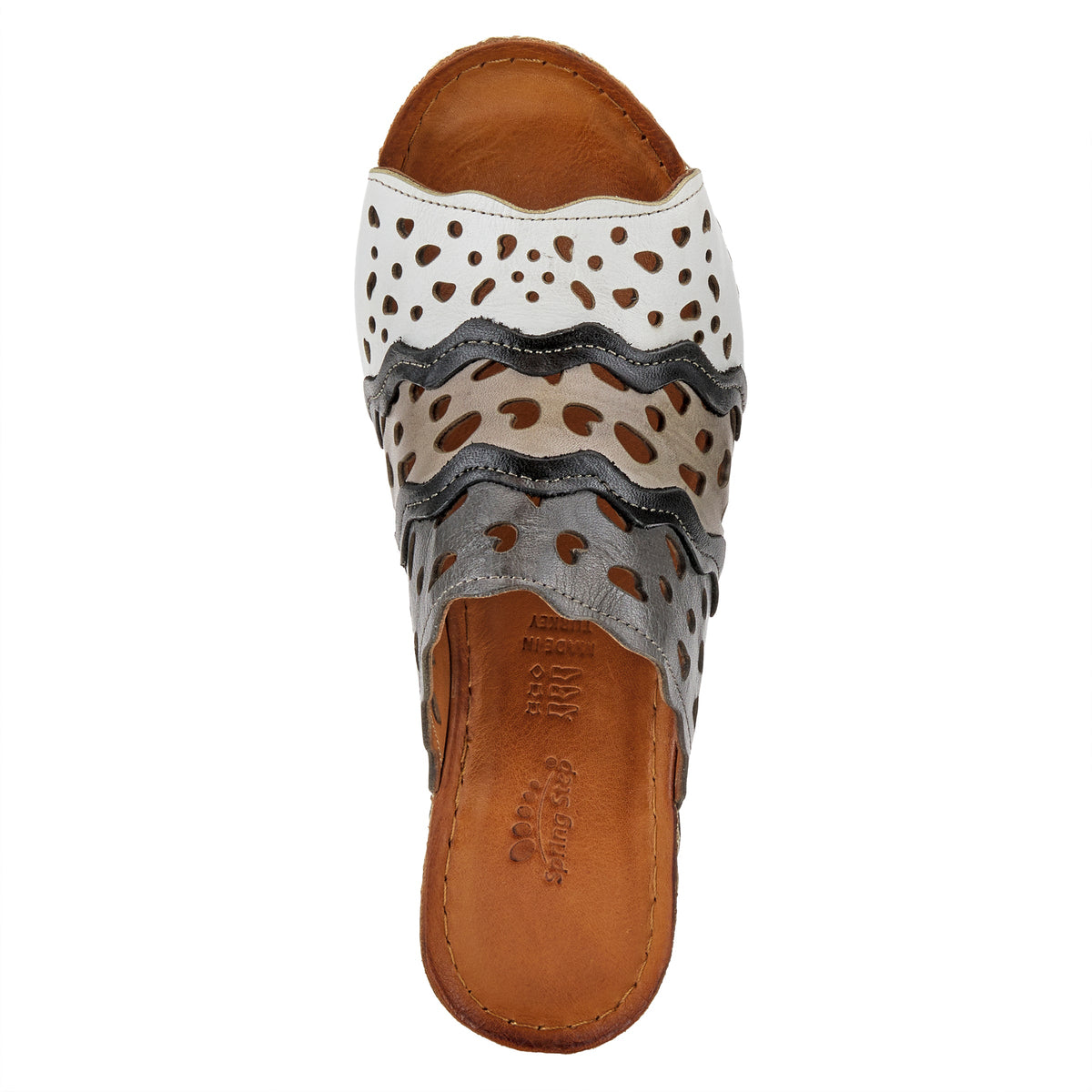 Spring Step SPRING STEP FOOTY SANDAL sandal in grey multi with comfortable everyday design
