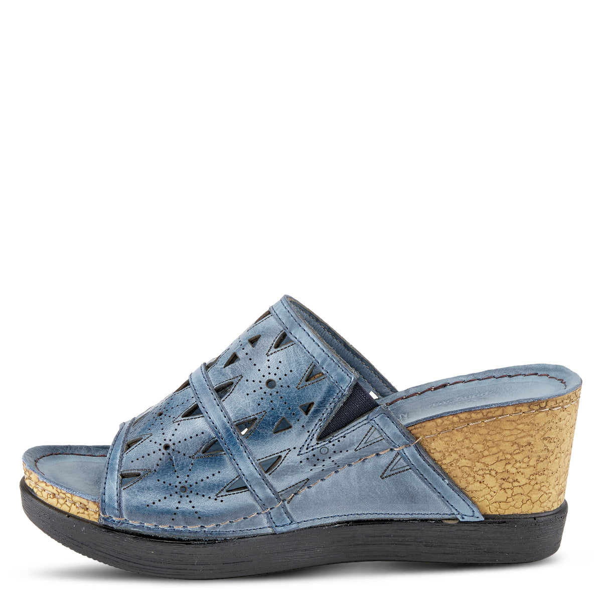 Spring Step SPRING STEP FUSAWEDGE SANDAL sandal in blue with comfortable everyday design