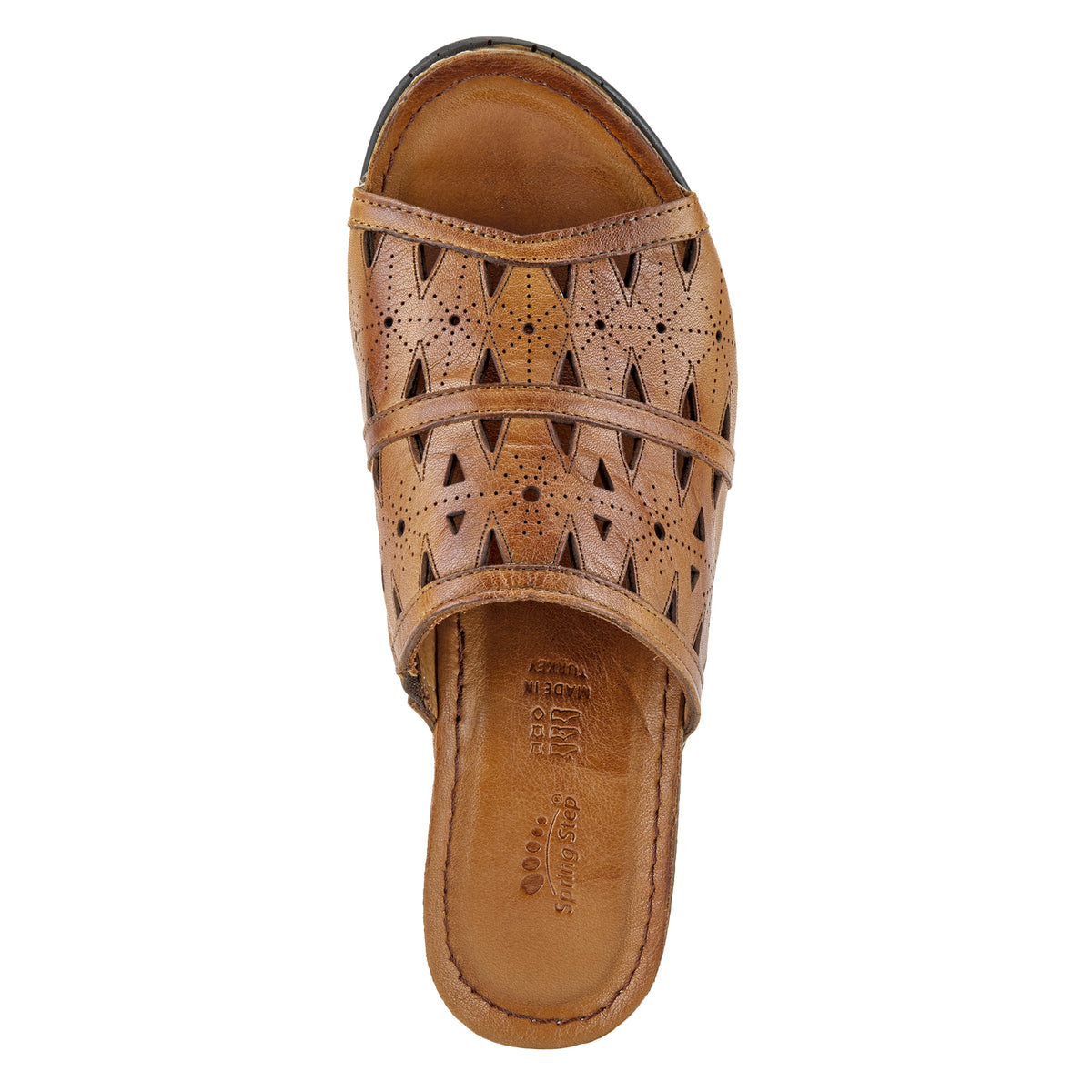 Spring Step SPRING STEP FUSAWEDGE SANDAL sandal in camel with comfortable everyday design