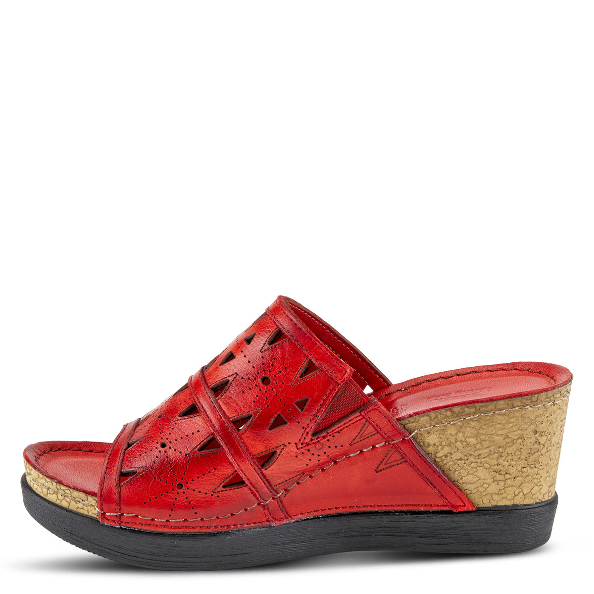 Spring Step SPRING STEP FUSAWEDGE SANDAL sandal in red with comfortable everyday design