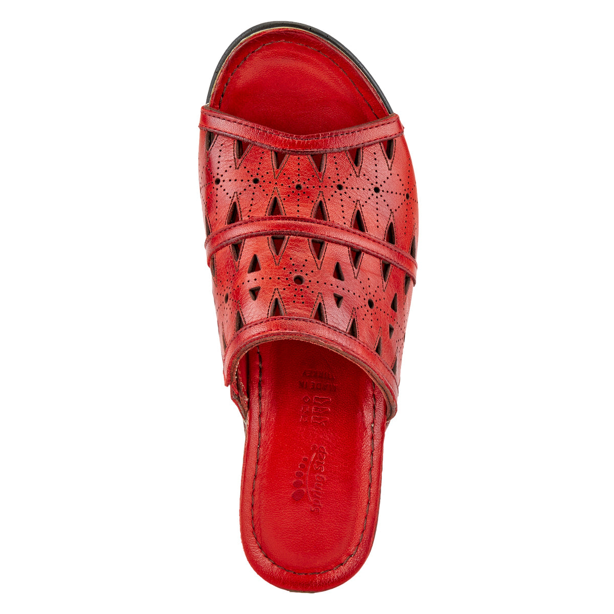Spring Step SPRING STEP FUSAWEDGE SANDAL sandal in red with comfortable everyday design