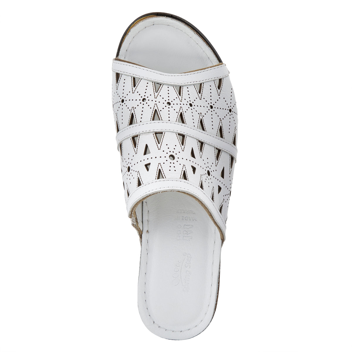 Spring Step SPRING STEP FUSAWEDGE SANDAL sandal in white with comfortable everyday design