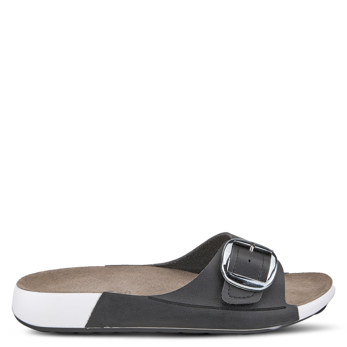Flexus FLEXUS GATEWAY SLIDE SANDALS sandal in black with flexible sole